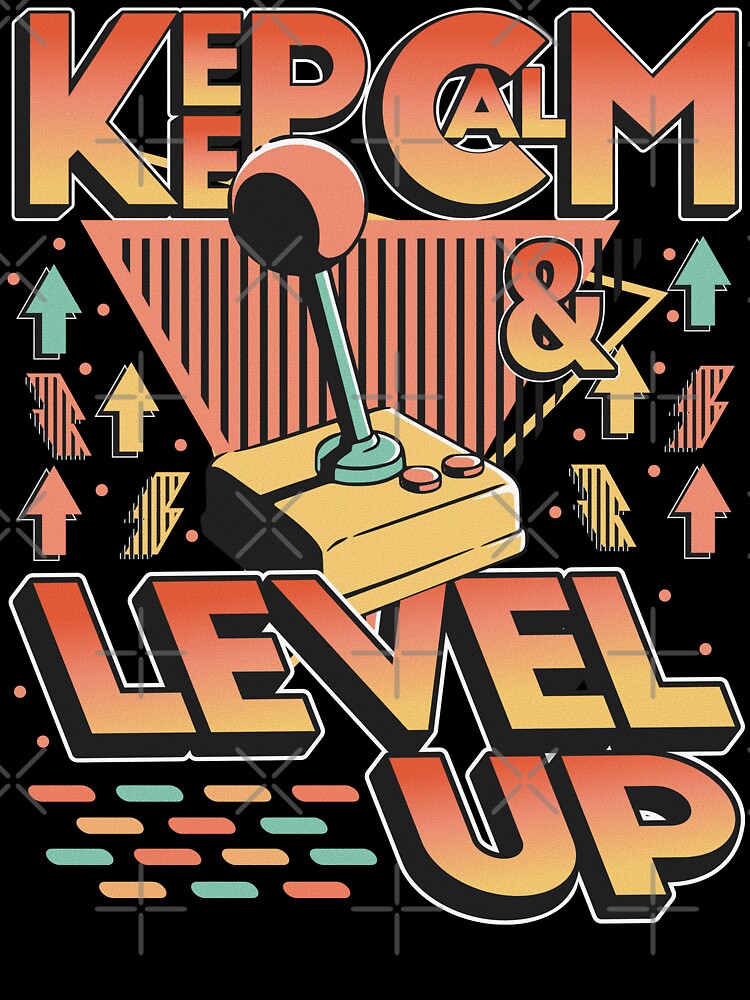 Keep Calm and Level Up - Color 2 by Bracketeer T-Shirts, Hoodie, Sweatshirt | BlankRebels.com (Image 3)