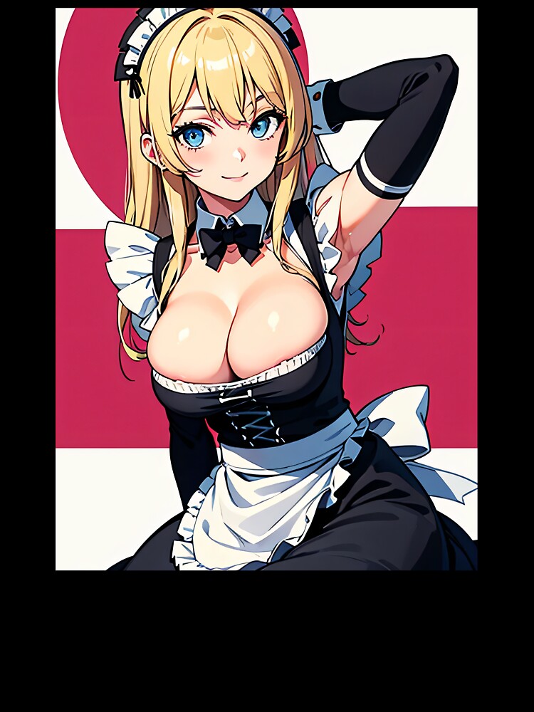 Blonde Hair Anime Maid Waifu by EnchantedAnime T-Shirts, Hoodie, Sweatshirt | BlankRebels.com (Image 3)