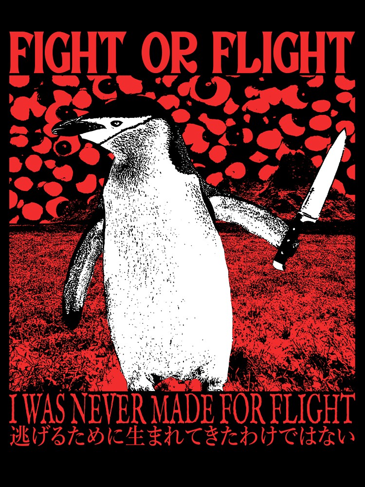 Fight or Flight Penguin by VintageMedatsu