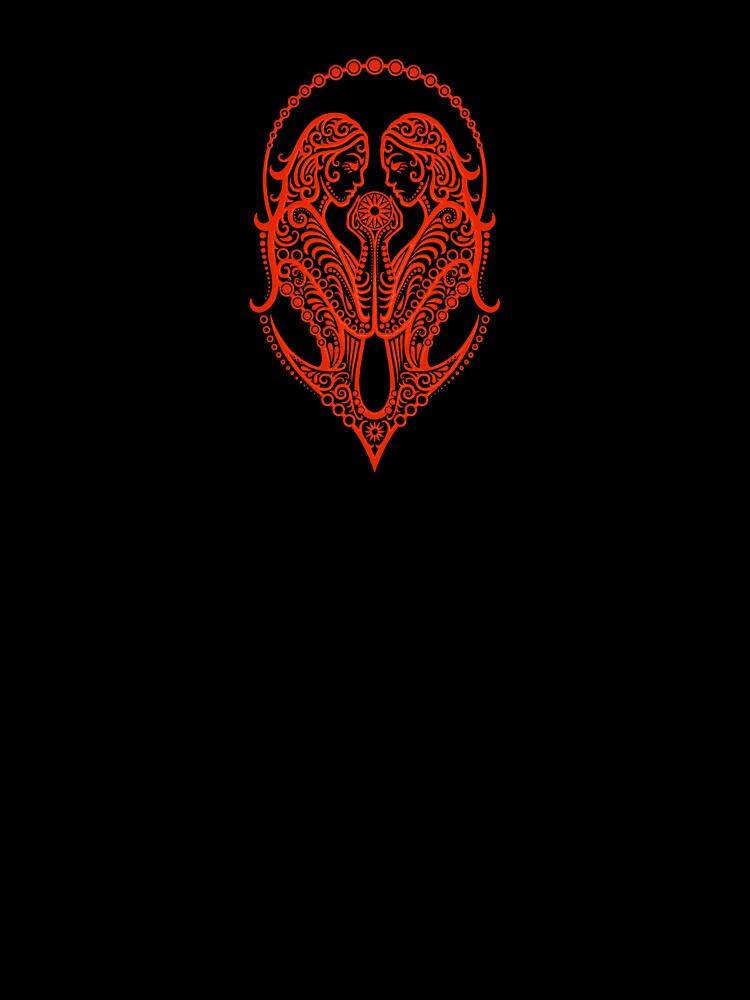 Red Gemini Zodiac Sign in the Stars by JeffBartels T-Shirts, Hoodie, Sweatshirt | BlankRebels.com (Image 3)