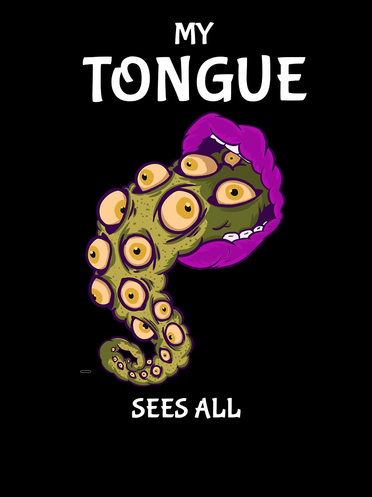 My Tongue sees all Retro 90's by NVKshoppe