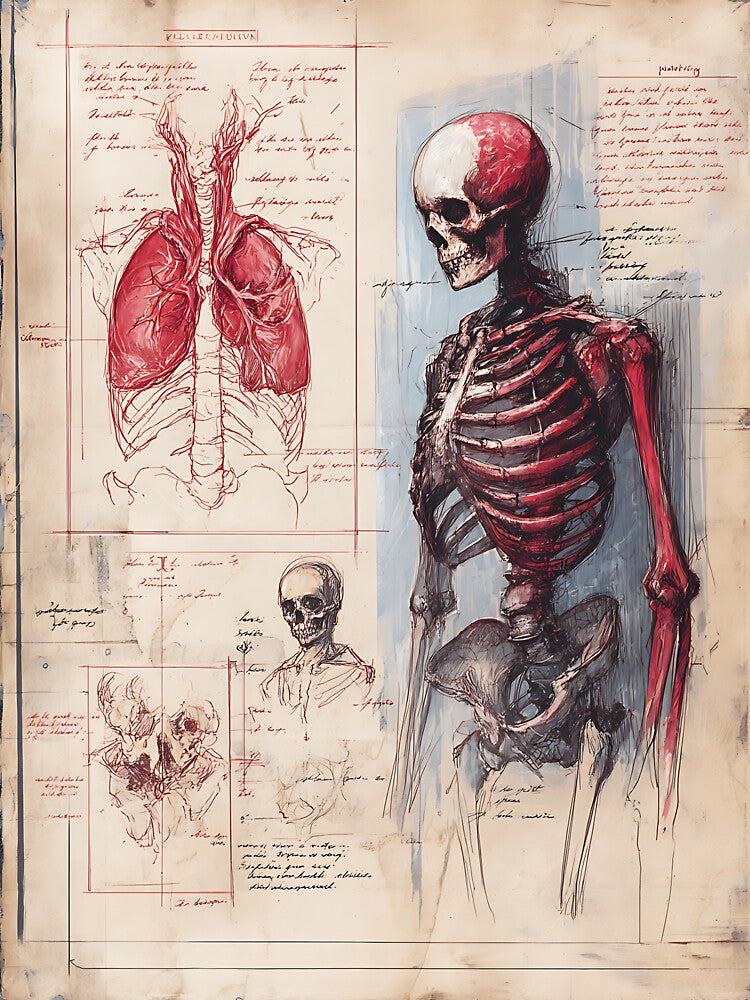 Dark Academia: Detailed Scientific Anatomical Diagram by bapupa T-Shirts, Hoodie, Sweatshirt | BlankRebels.com (Image 3)