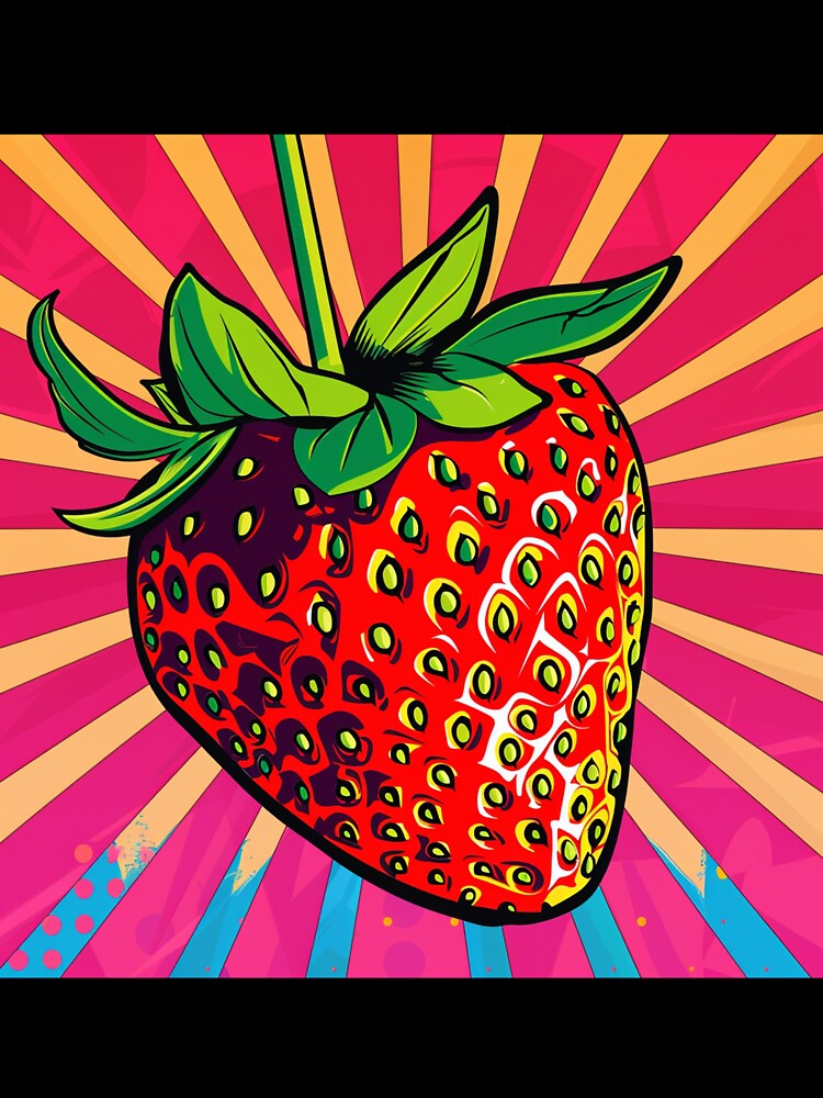 Strawberry Pop Art 2 by AstroRisq
