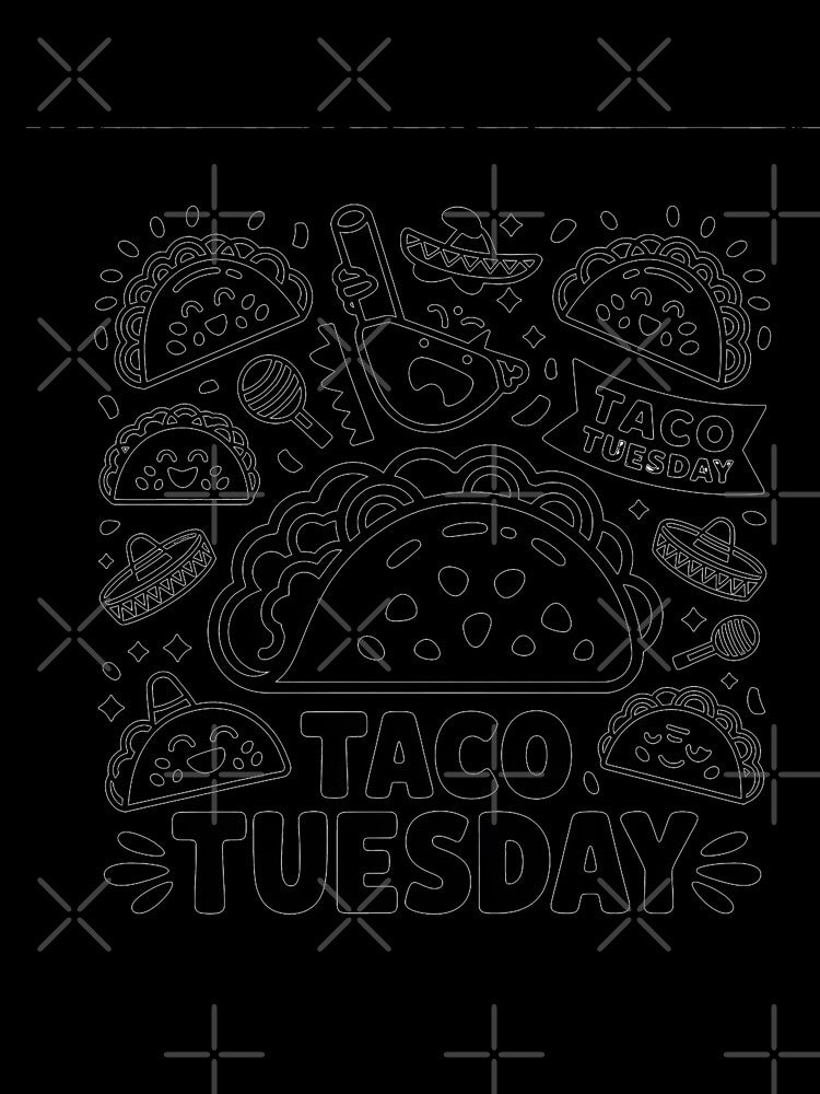Taco Tuesday Enthusiast - Mexican Food Fan by Reichcorp T-Shirts, Hoodie, Sweatshirt | BlankRebels.com (Image 3)