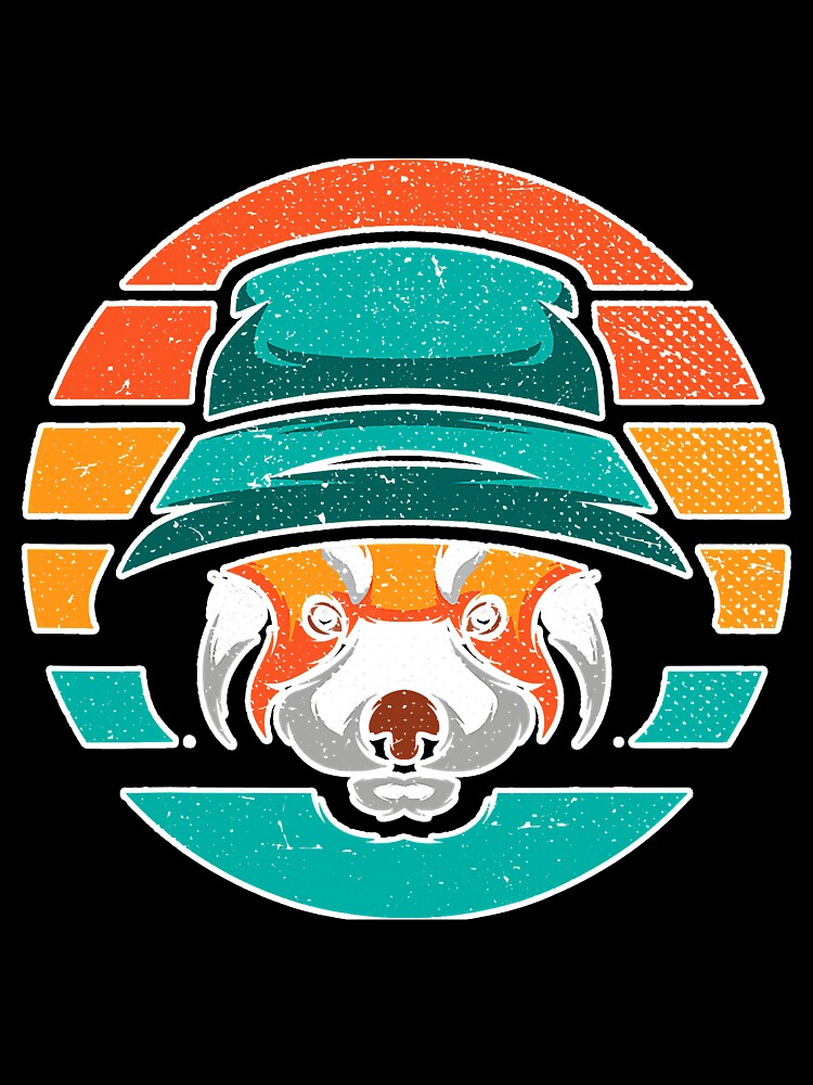 Retro Forest Animal Wildlife Red Panda by SkyCloudBlue T-Shirts, Hoodie, Sweatshirt | BlankRebels.com (Image 3)