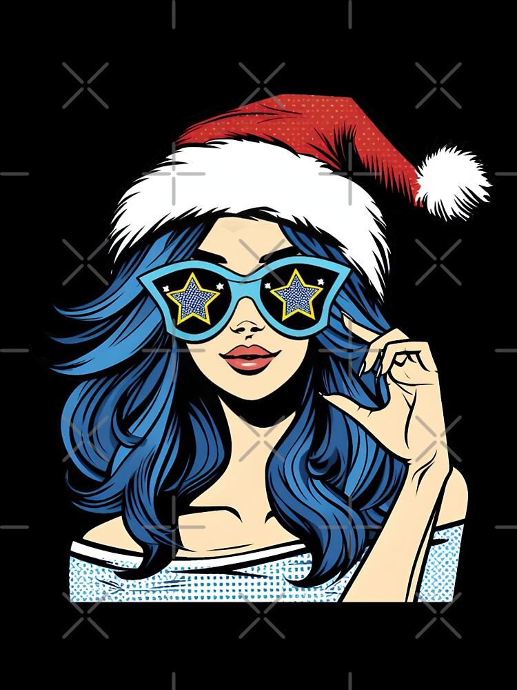 Pop art Christmas girl by AnetArtStore