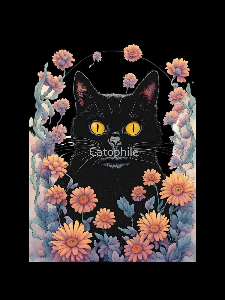 Black Cat art aries season by Catophile T-Shirts, Hoodie, Sweatshirt | BlankRebels.com (Image 3)
