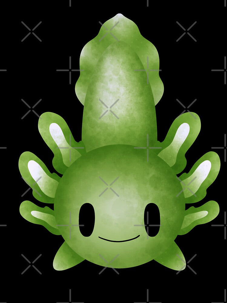 Cute Baby Axolotl Happy Green by NinniSilver T-Shirts, Hoodie, Sweatshirt | BlankRebels.com (Image 3)