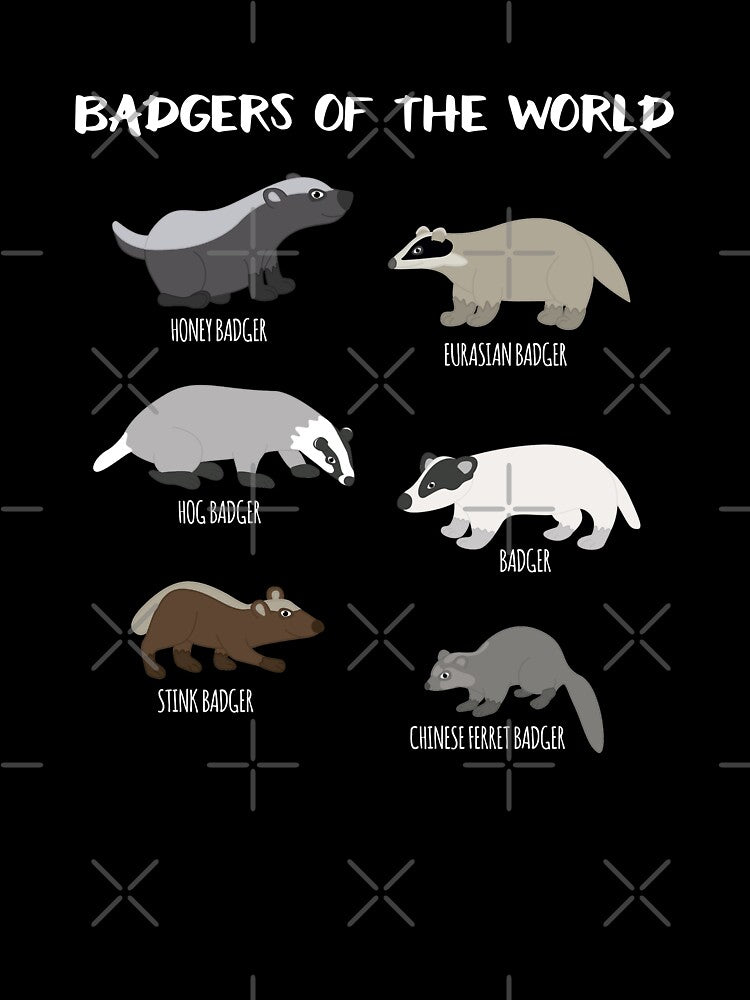 Badgers of The World, Badgers Lover Gift, Gift for Animal Lovers by fatamyfan1 T-Shirts, Hoodie, Sweatshirt (Image 3)