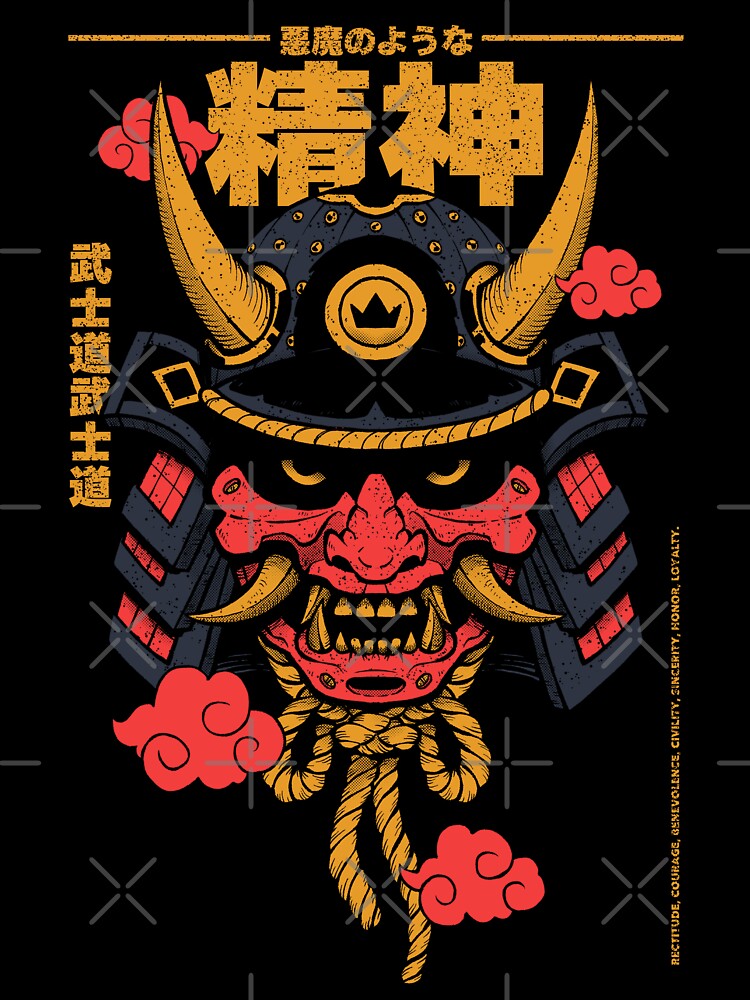 Oni Samurai by marceloosapo T-Shirts, Hoodie, Sweatshirt | BlankRebels.com (Image 3)