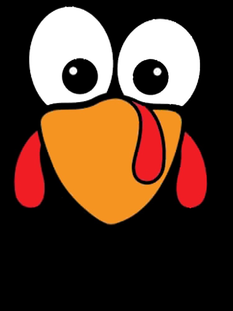 Turkey Face Thanksgiving Funny Costume by ghazalish T-Shirts, Hoodie, Sweatshirt | BlankRebels.com (Image 3)