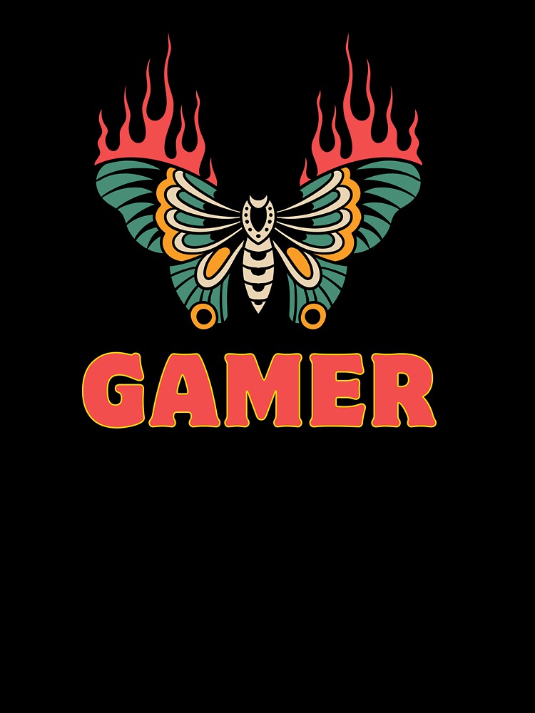 Butterfly Gamer – Cute Gaming Aesthetic by Rasheedaholik T-Shirts, Hoodie, Sweatshirt | BlankRebels.com (Image 3)