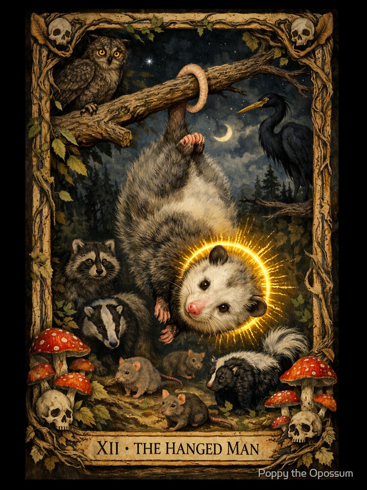 The Hanged Opossum Dark by Poppy the Opossum T-Shirts, Hoodie, Sweatshirt | BlankRebels.com (Image 3)