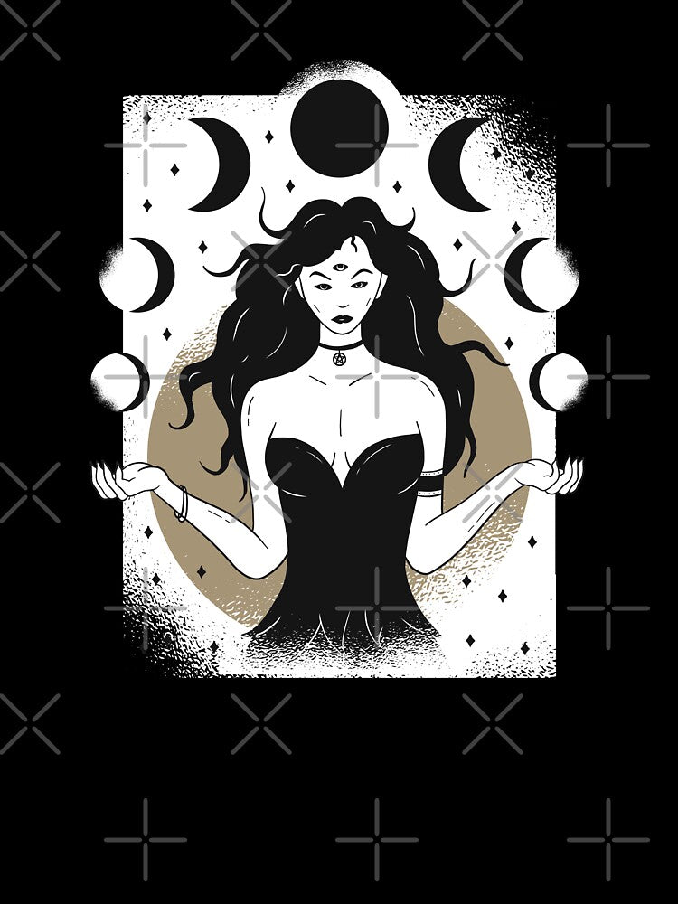 Moon goddess, moon phase by DerSenat T-Shirts, Hoodie, Sweatshirt | BlankRebels.com (Image 3)