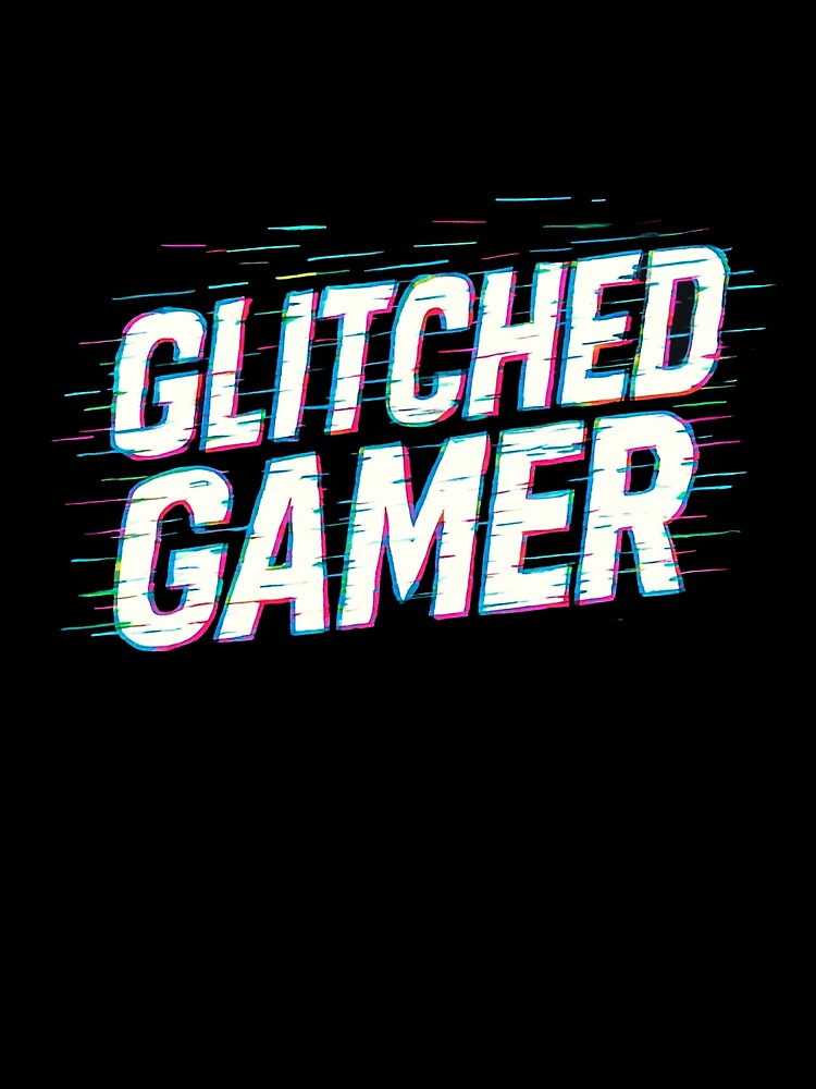 Glitched Gamer Typography Shirt – Retro Neon Gaming Aesthetic Design by Articooler Hoodie, Sweatshirt (Image 3)