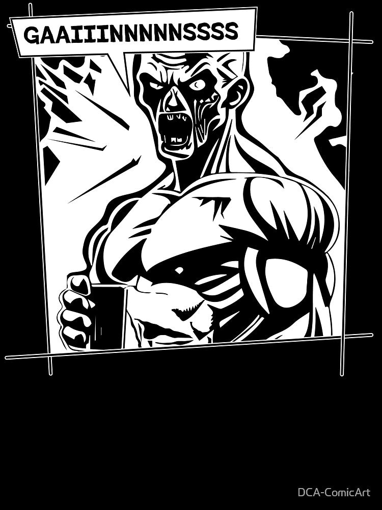 Zombie Apocalypse Gym Rat No Pain No Gains by DCA-ComicArt T-Shirts, Hoodie, Sweatshirt | BlankRebels.com (Image 3)