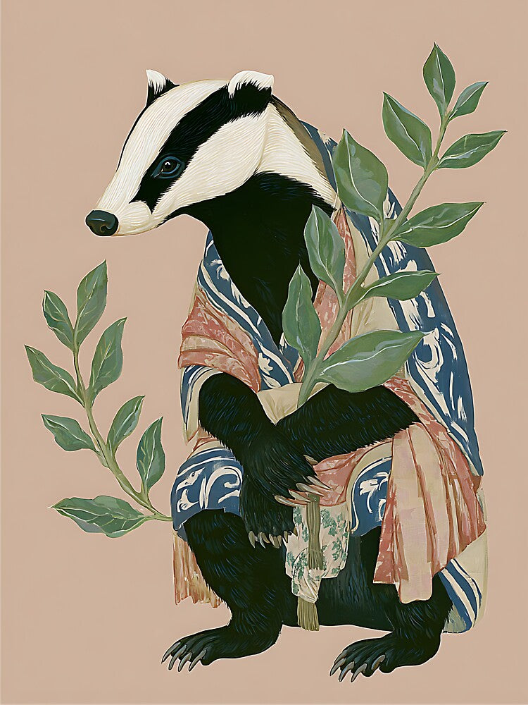 The Whimsical Cottagecore Badger by bapupa T-Shirts, Hoodie, Sweatshirt | BlankRebels.com (Image 3)