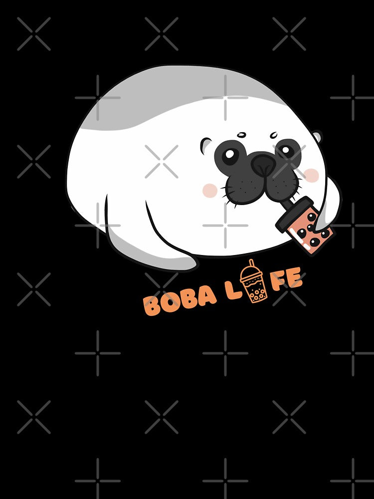 Cute Bubble Tea Lover Seal Boba Life by Artistusha T-Shirts, Hoodie, Sweatshirt | BlankRebels.com (Image 3)