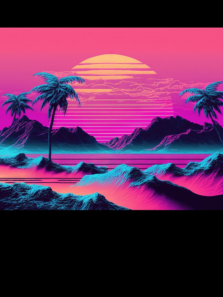 Aqua Aesthetics: A Vaporwave Celebration of Oceanic Beauty by Mullet Monkey T-Shirts, Hoodie, Sweatshirt (Image 3)