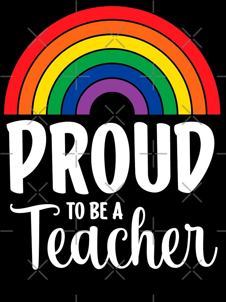 Rainbow Pride Proud To Be A Teacher by RoguePixel T-Shirts, Hoodie, Sweatshirt | BlankRebels.com (Image 3)