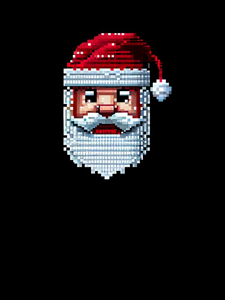 Pixel art santa. by Pixelarium