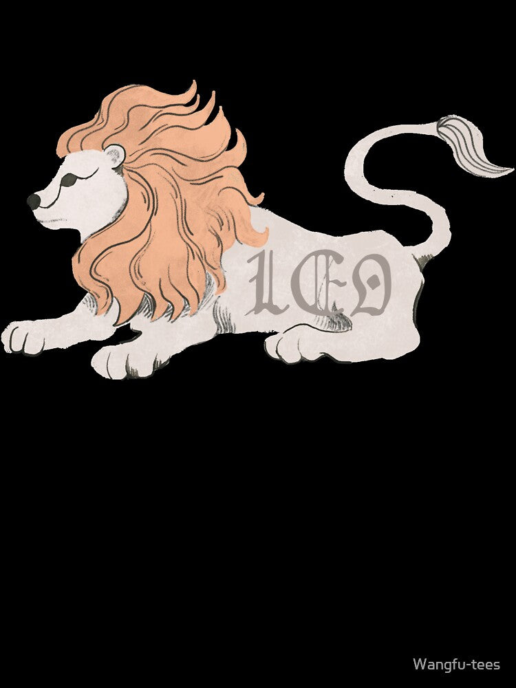 Leo Zodiac Sign Horoscope Constellation Retro Vintage Lion Graphic by Wangfu-tees Hoodie, Sweatshirt (Image 3)