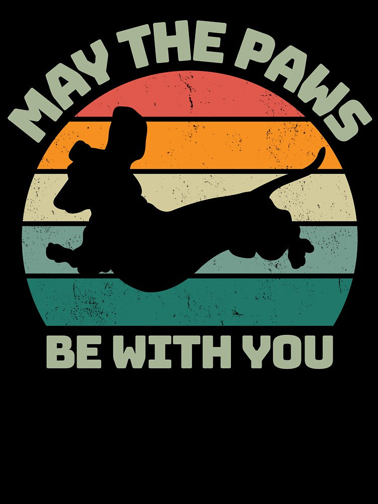 May the Paws Be With You Parody (Dog Silhouette) by douglasnorth321 T-Shirts, Hoodie, Sweatshirt | BlankRebels.com (Image 3)