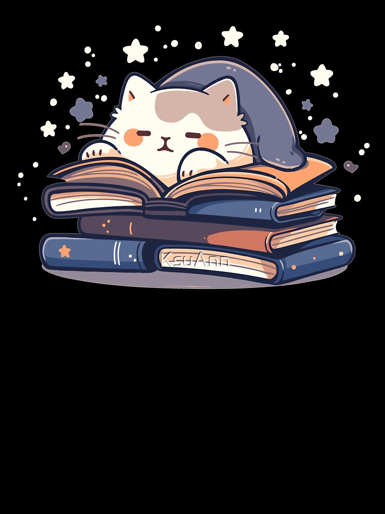 Kawaii Anime Cottagecore Pajama Cat Men Kids Women Bookish by KsuAnn T-Shirts, Hoodie, Sweatshirt | BlankRebels.com (Image 3)