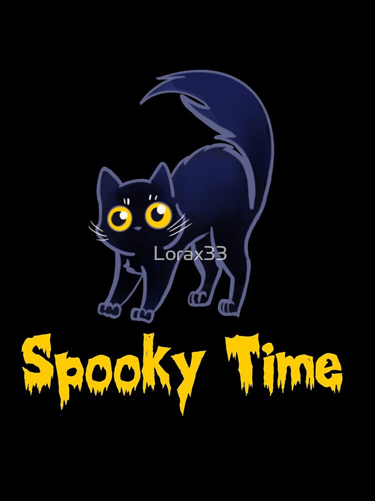Spooky Time Halloween Cat by Lorax33 T-Shirts, Hoodie, Sweatshirt | BlankRebels.com (Image 3)
