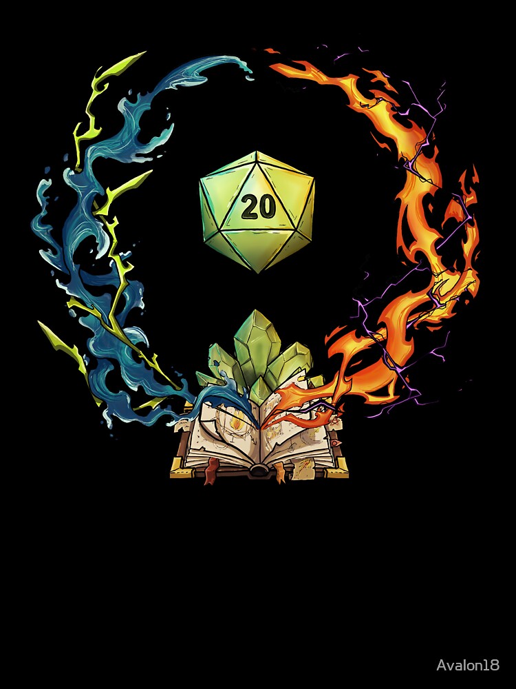 DnD - wizard class symbol by Avalon18 T-Shirts, Hoodie, Sweatshirt | BlankRebels.com (Image 3)