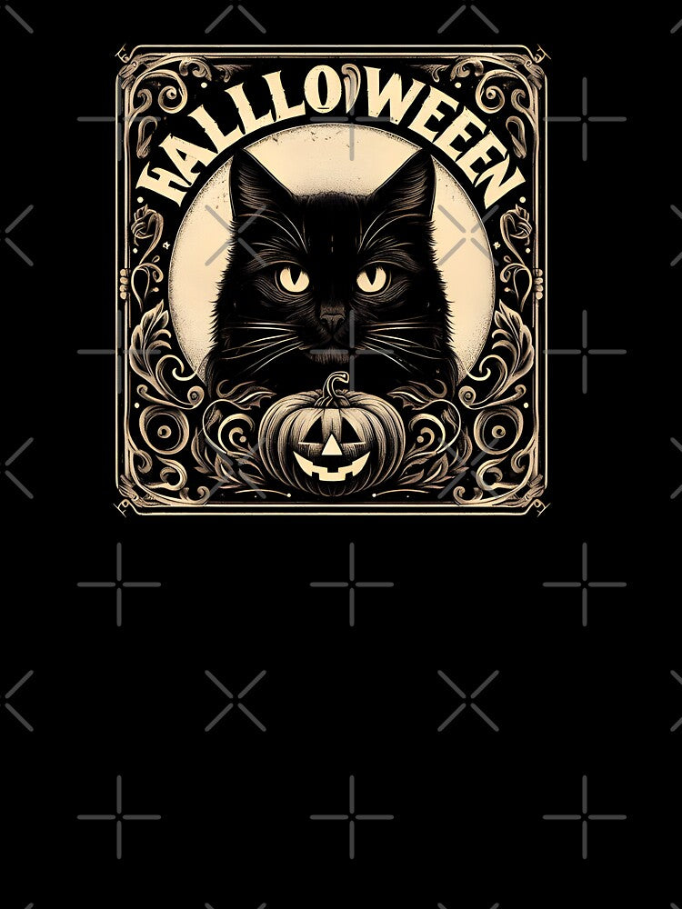 Halloween Black Cat Vintage by HoshiiCreations T-Shirts, Hoodie, Sweatshirt | BlankRebels.com (Image 3)
