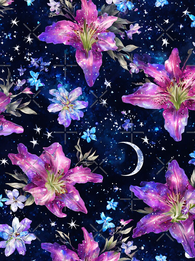 Cosmic Botanical Floral Pattern by SeamPix T-Shirts, Hoodie, Sweatshirt | BlankRebels.com (Image 3)