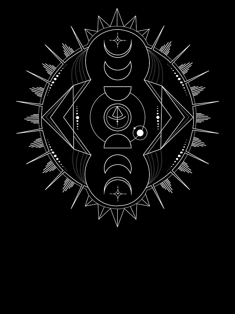 Deco Moon Phases by Erica Andrew T-Shirts, Hoodie, Sweatshirt | BlankRebels.com (Image 3)