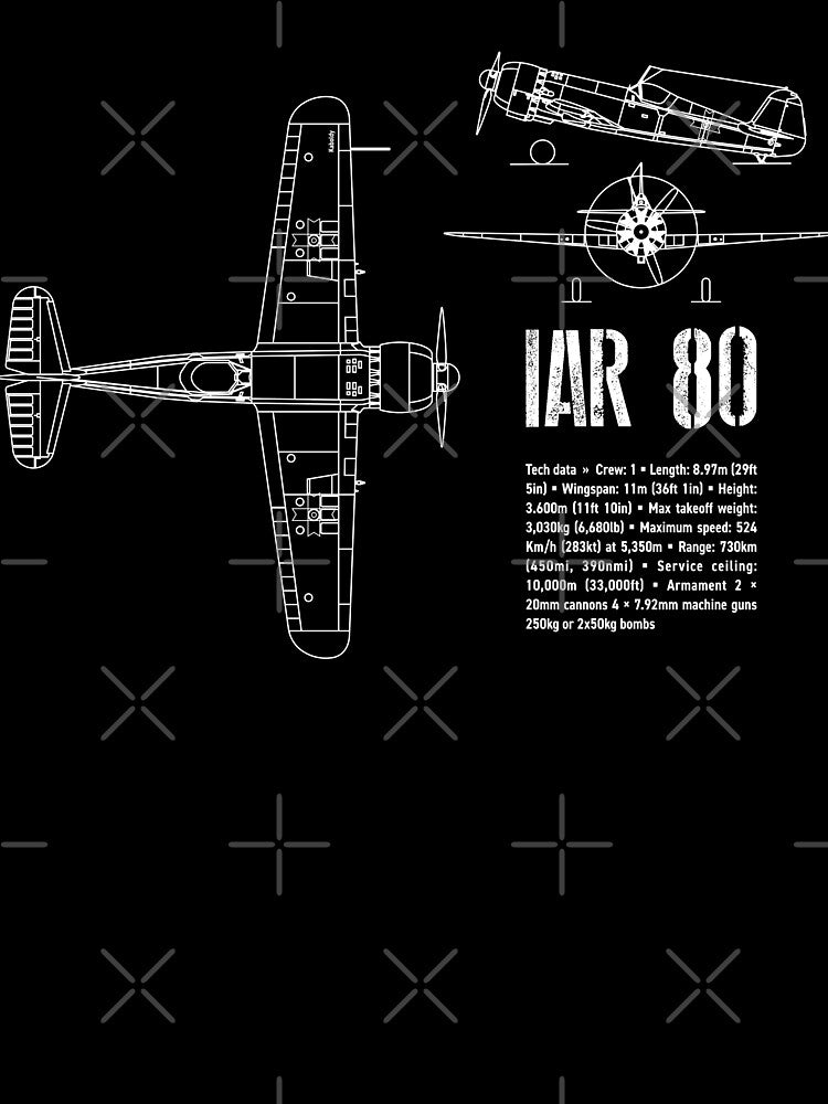 IAR 80 Fighter aircraft by red-apa T-Shirts, Hoodie, Sweatshirt | BlankRebels.com (Image 3)