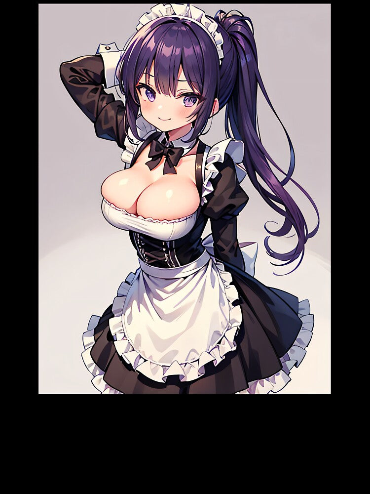 Clean Purple Hair Maid Waifu by EnchantedAnime T-Shirts, Hoodie, Sweatshirt | BlankRebels.com (Image 3)