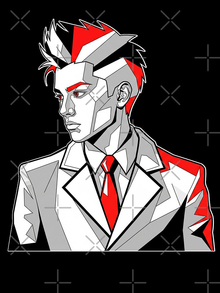 Geometric Cyberpunk Portrait by Pikamuu T-Shirts, Hoodie, Sweatshirt | BlankRebels.com (Image 3)