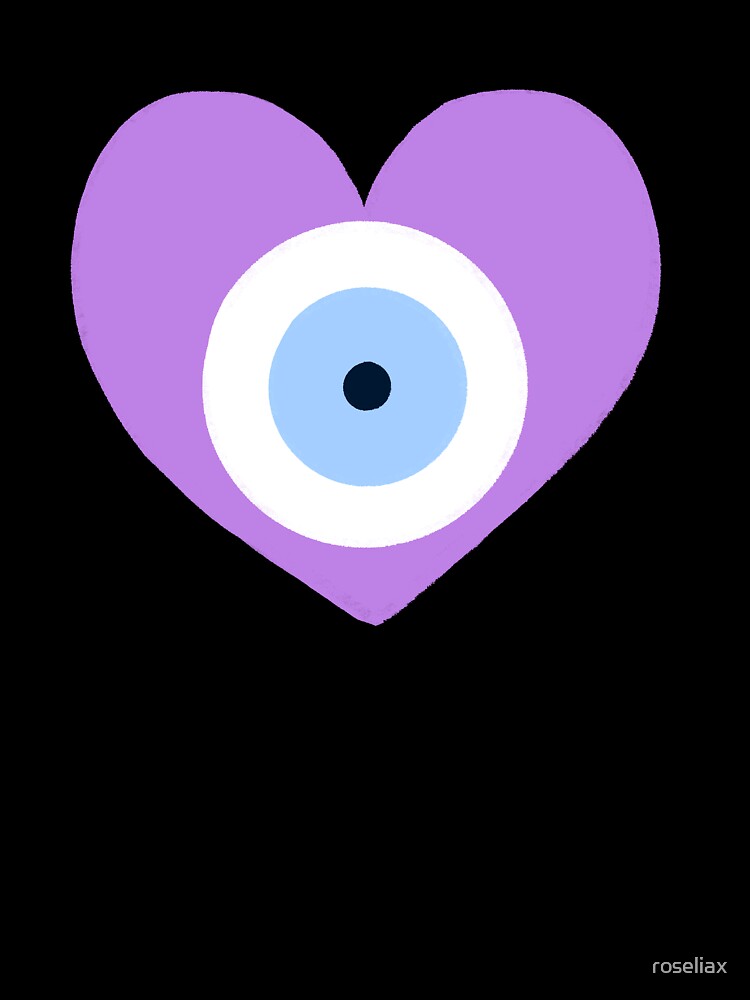Purple Heart Evil Eye by roseliax T-Shirts, Hoodie, Sweatshirt | BlankRebels.com (Image 3)