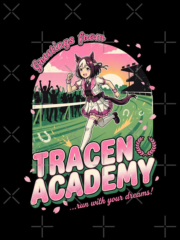 Greetings From Umamusume Tracen Academy Horse Girls Anime Racing Idol Kawaii Tokai Teio Special Week Silence Suzuka Gold Ship Fan Art Collage Poster T-Shirt Sticker Print Gift by HakoCity