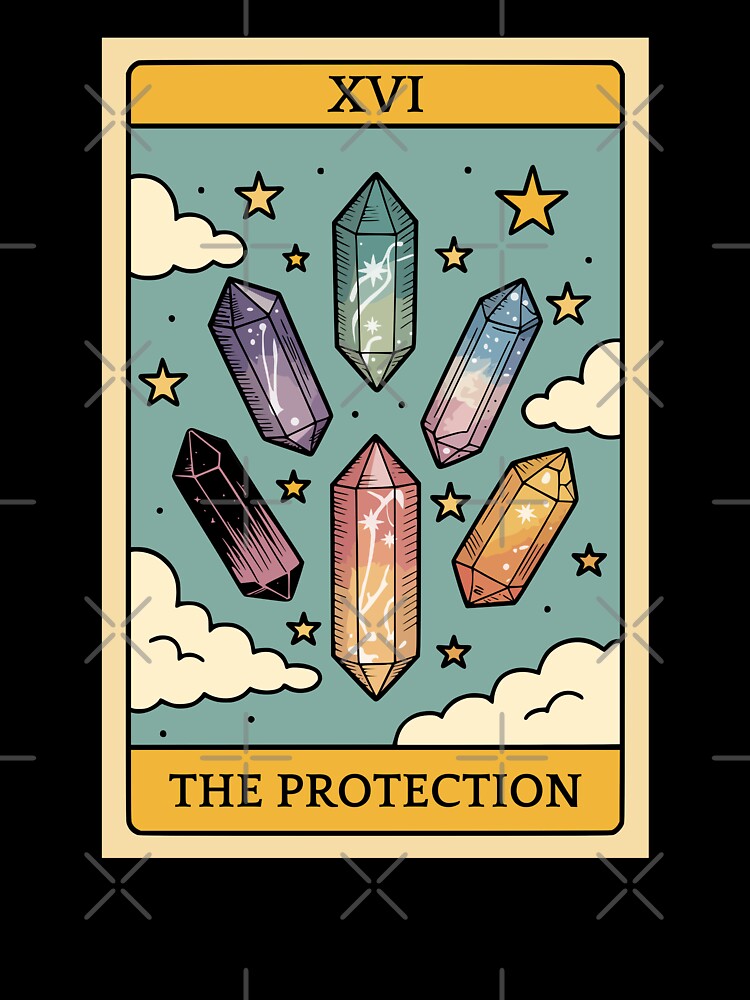 Tarot Card - The Protection (Crystals Lover) I by Lemon Pepper T-Shirts, Hoodie, Sweatshirt | BlankRebels.com (Image 3)