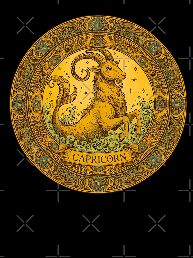 VINTAGE CAPRICORN ZODIAC SIGN by infinitearte T-Shirts, Hoodie, Sweatshirt | BlankRebels.com (Image 3)