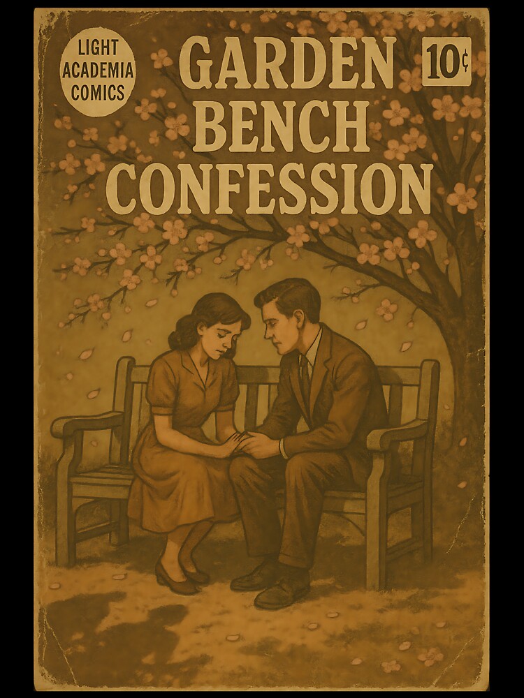 Romantic Light Academia: Garden Bench Confession by bapupa T-Shirts, Hoodie, Sweatshirt | BlankRebels.com (Image 3)