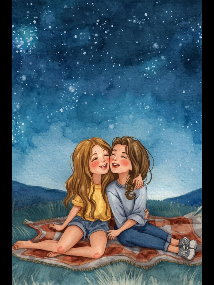 Best friends starry nights by Anisha  Vaz T-Shirts, Hoodie, Sweatshirt | BlankRebels.com (Image 3)