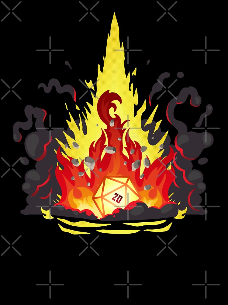 Critical Hit - Fire by Milmino T-Shirts, Hoodie, Sweatshirt | BlankRebels.com (Image 3)