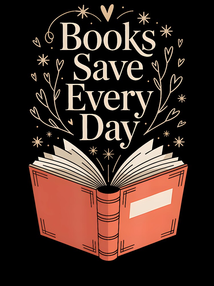 Book Lover Bookwom Reader Books Save Every Day by BrandyMegan T-Shirts, Hoodie, Sweatshirt | BlankRebels.com (Image 3)