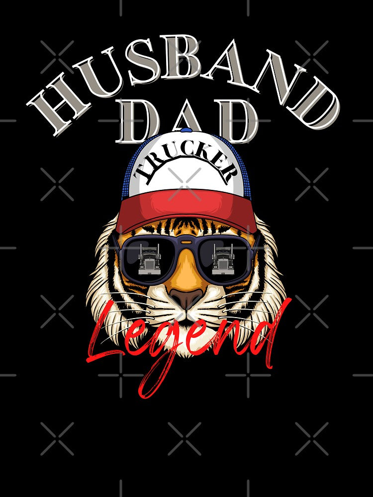 Husband, Dad, Trucker, Legend by emoney14 T-Shirts, Hoodie, Sweatshirt | BlankRebels.com (Image 3)