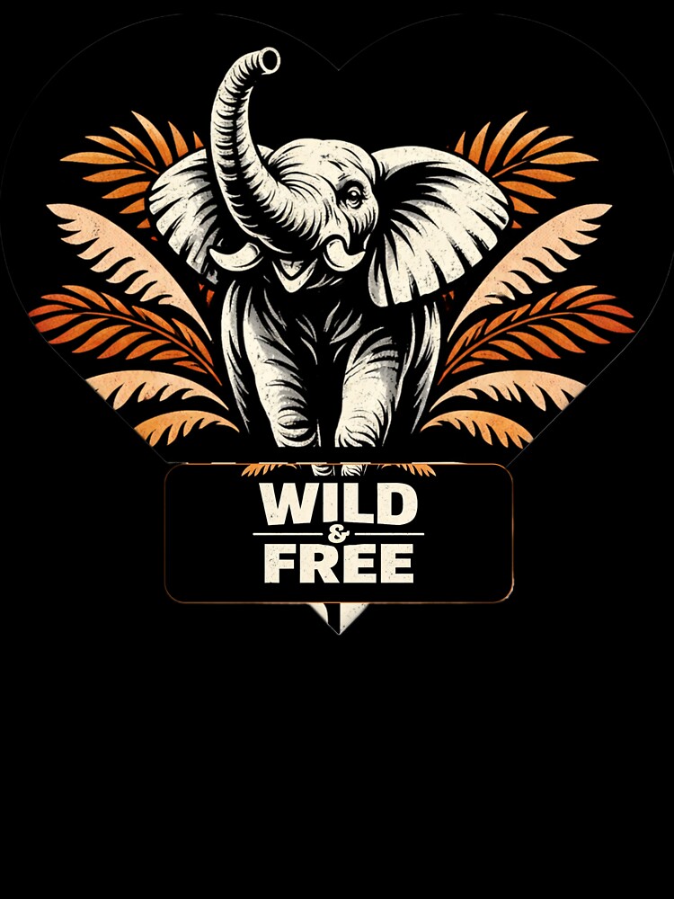 African Elephant Streetwear Art  Wild Freedom Spirit  Graphic by SavannaStrikes T-Shirts, Hoodie, Sweatshirt (Image 3)