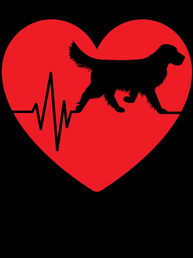 funny golden retriever dog silhouette for women heart gifts by alaechamlal T-Shirts, Hoodie, Sweatshirt (Image 3)