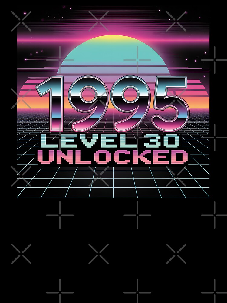 Vaporwave Aesthetic 30 Year Milestone Born 1995 by Blok45 T-Shirts, Hoodie, Sweatshirt | BlankRebels.com (Image 3)