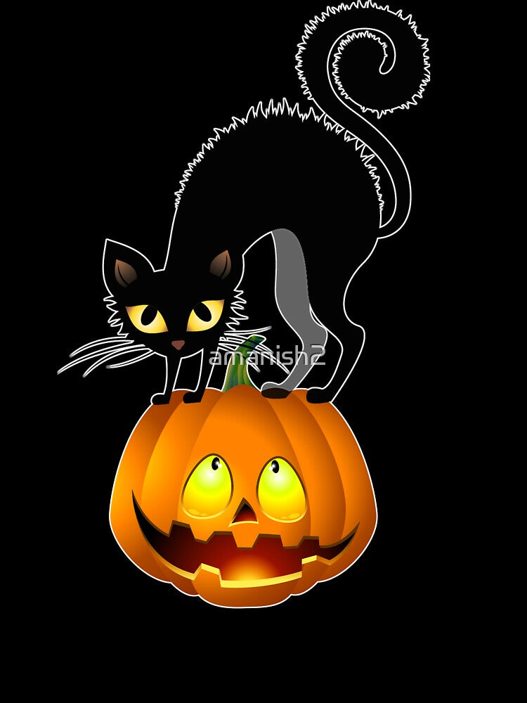 Halloween black cat by amanish2 T-Shirts, Hoodie, Sweatshirt | BlankRebels.com (Image 3)