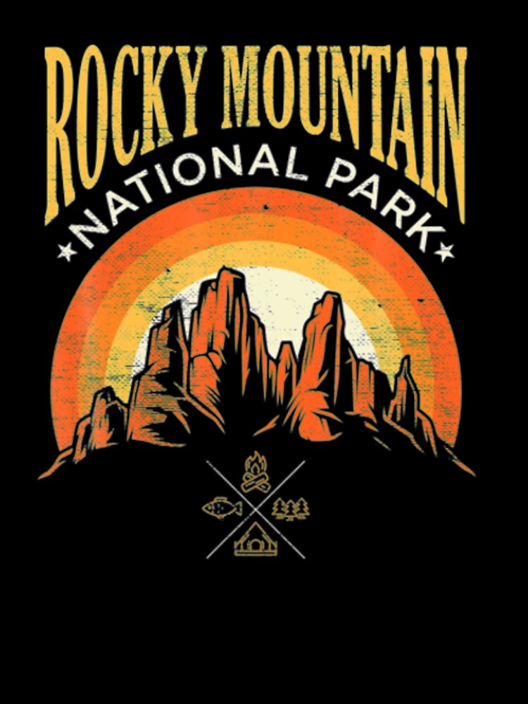 Rocky Mountain National Park Retro Sunset Clothing by Clavitaps T-Shirts, Hoodie, Sweatshirt | BlankRebels.com (Image 3)
